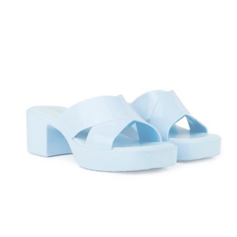 NWT Jeffrey Campbell Bubblegum Sandals Blue